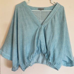 Wishlist Apparel, Light Blue, Kimono Cinch, Flowy Blouse, Size M/L